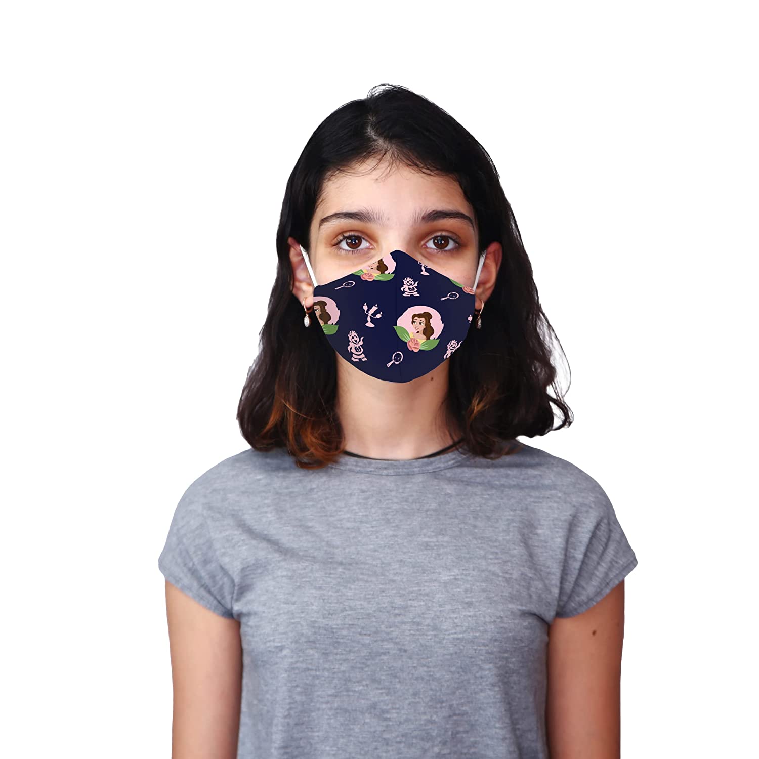 Nirvana Range Anti Pollution Mask for Kids & Adults Pack of 2-Belle and Beauty and Beast