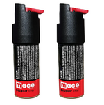 Mace Pepper Spray Twist Lock Self Defense Pepper Spray | Shoots Pepper Spray Up to 10ft Range for Men & Women-Black (Pack of 2)