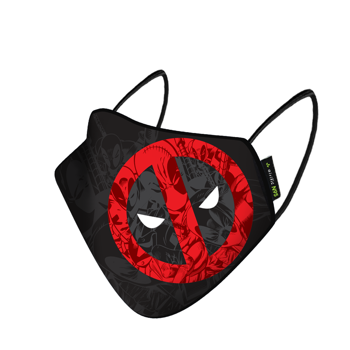 Airific Marvel Washable and Reusable Mask | Anti Pollution Mask-Deadpool Badge
