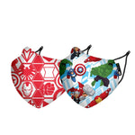 Nirvana Range Anti Pollution Mask for Kids & Adults Pack of 2-Flying Heroes and Red Badges