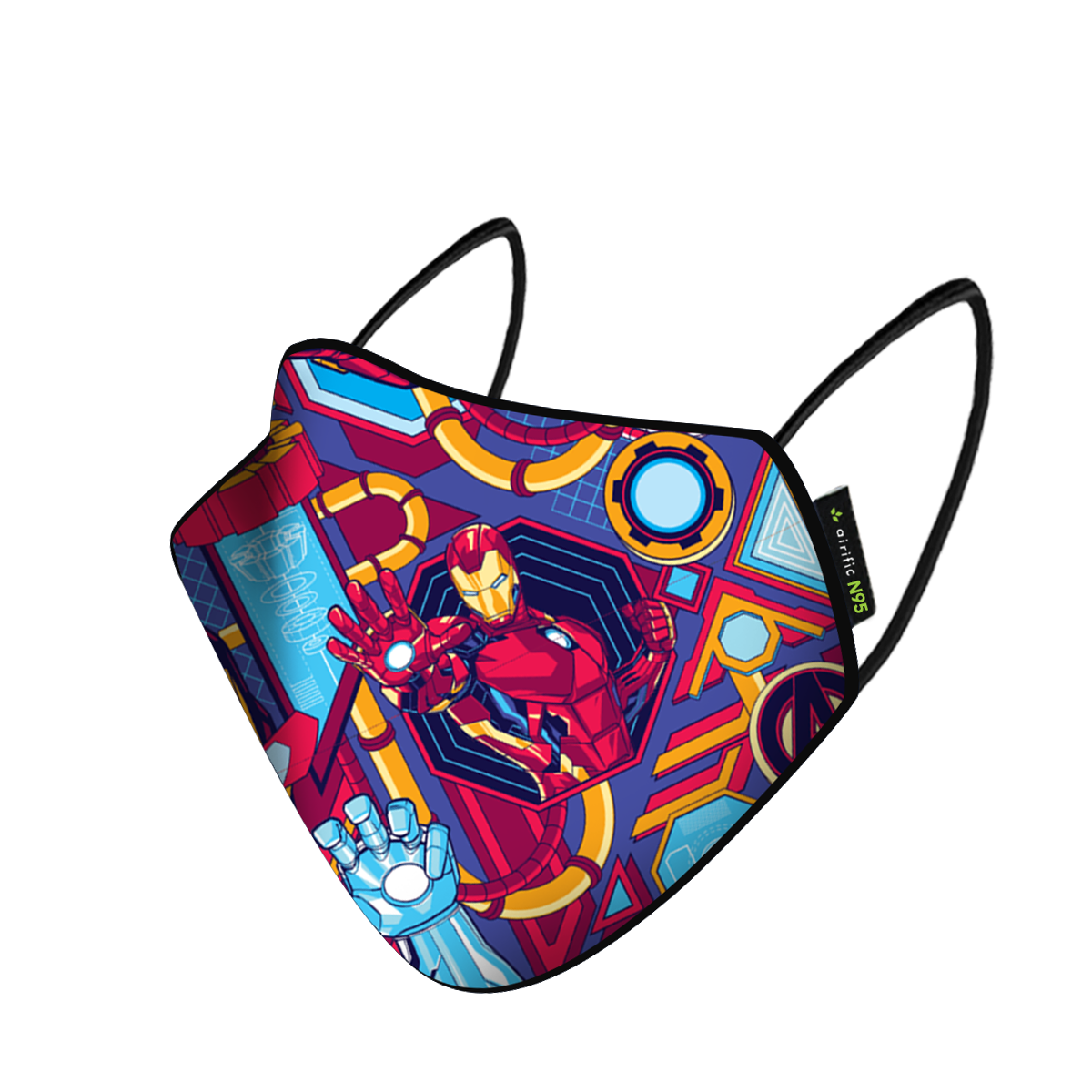 Airific Marvel Washable and Reusable Mask | Anti Pollution Mask-Ironman Grid