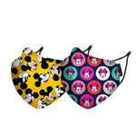 Nirvana Range Anti Pollution Mask for Kids & Adults Pack of 2-Mickey and Minnie