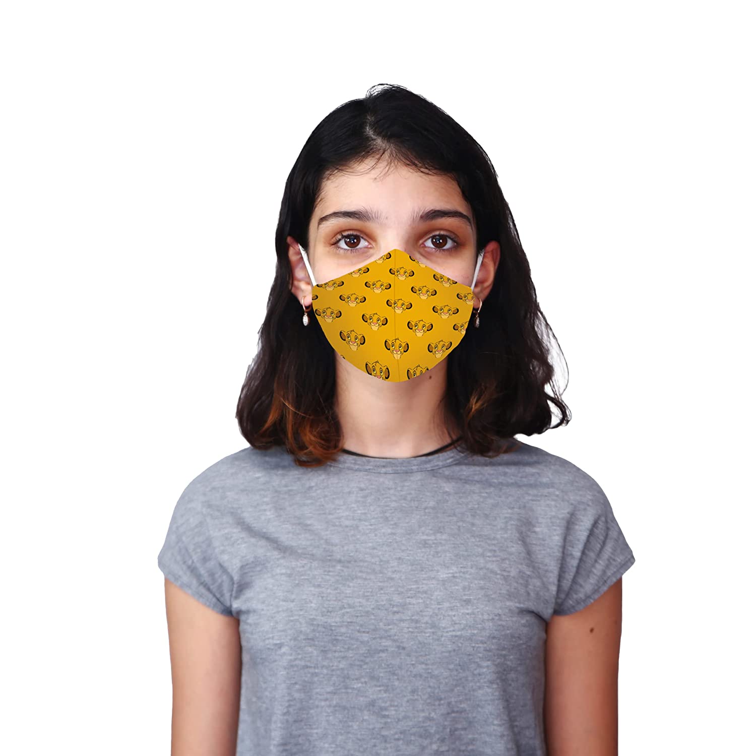 Nirvana Range Anti Pollution Mask for Kids & Adults Pack of 2-Simba and Pumba