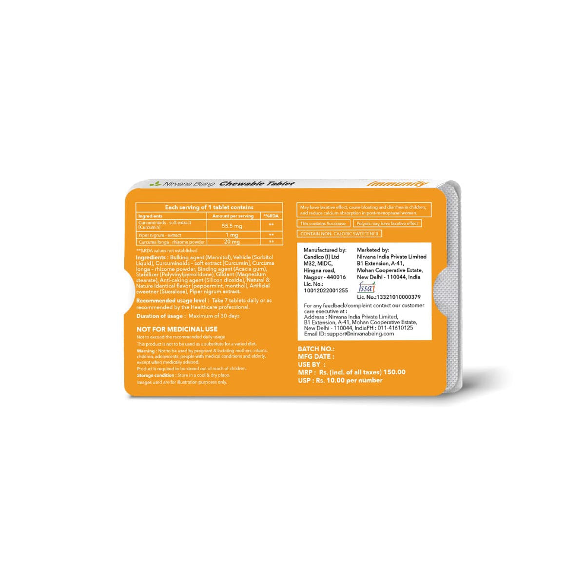 Immunity Sugar Free Health Supplement