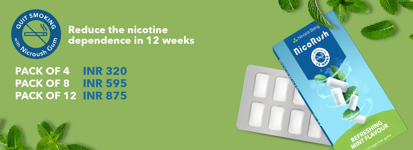 Nicorush Sugar-Free Chewing Gum 