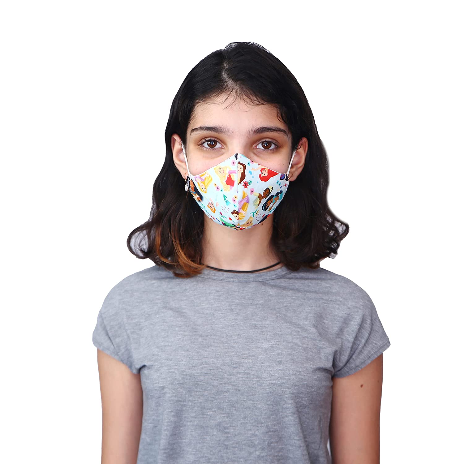Nirvana Range Anti Pollution Mask for Kids & Adults Pack of 2-Ariel and Disney Princesses