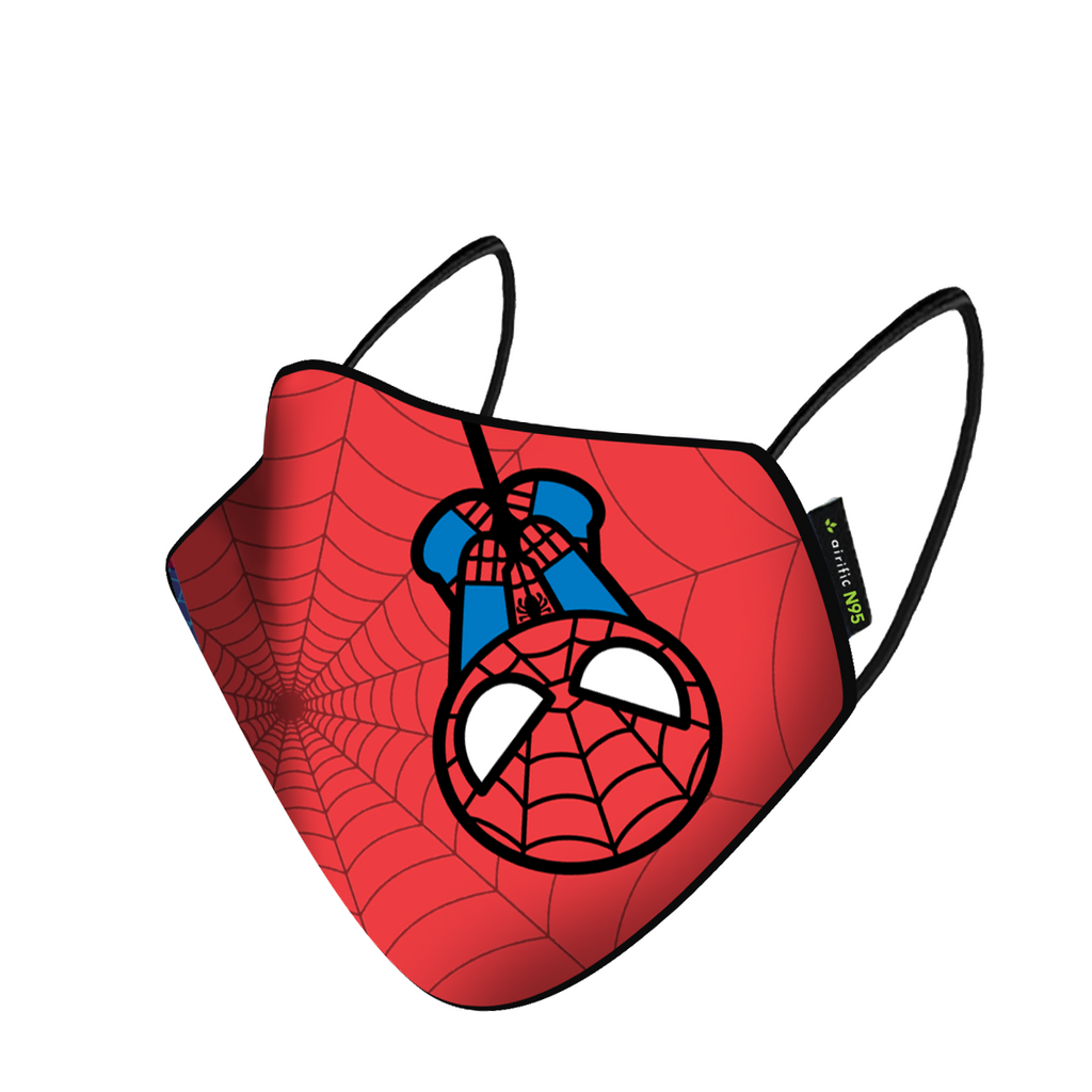 Airific Marvel Washable and Reusable Mask | Anti Pollution Mask-Mini Spiderman
