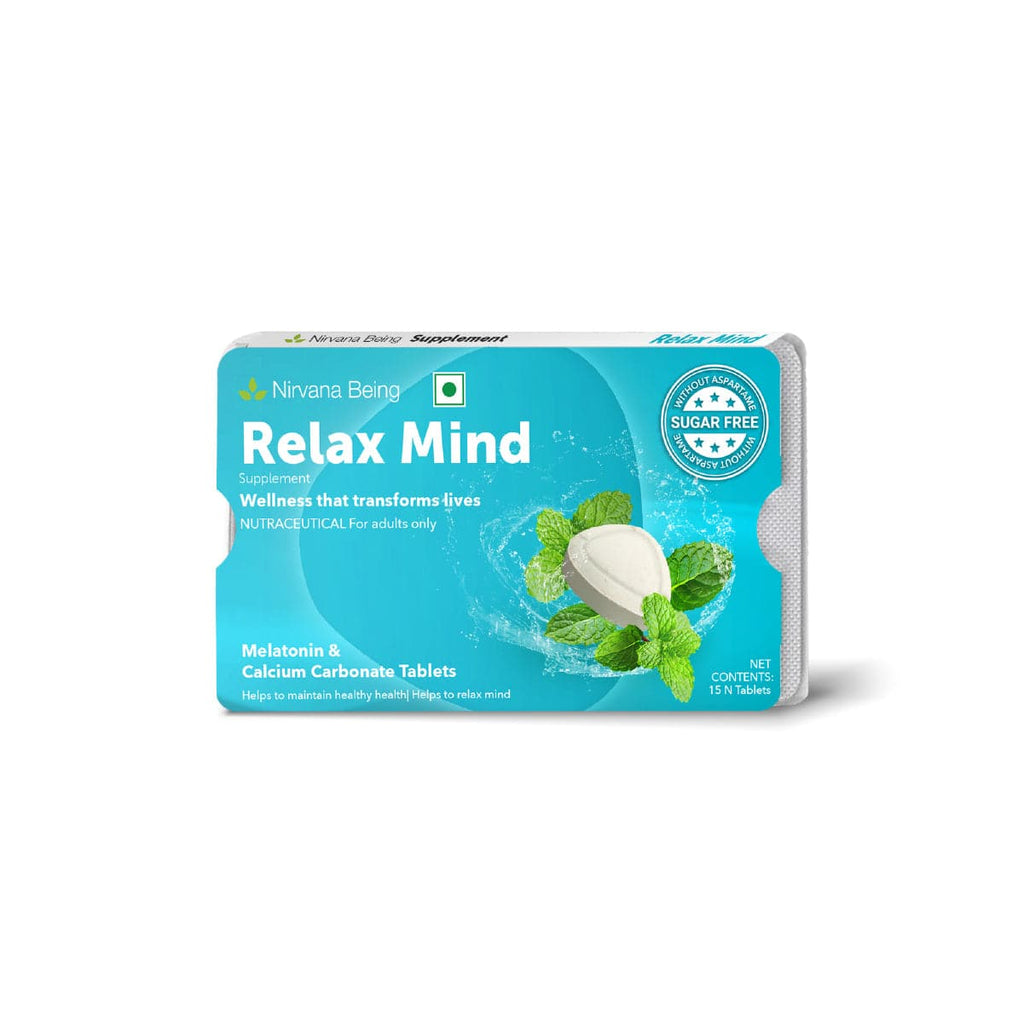 Relax Mind Sugar Free Health Supplement Chewable Tablet for Sleep Management | 15 Tablet each pack