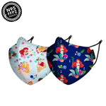Nirvana Disney N95 - FFP2 Anti Pollution Mask for Kids & Adults Pack of 2-Ariel and Disney Princesses