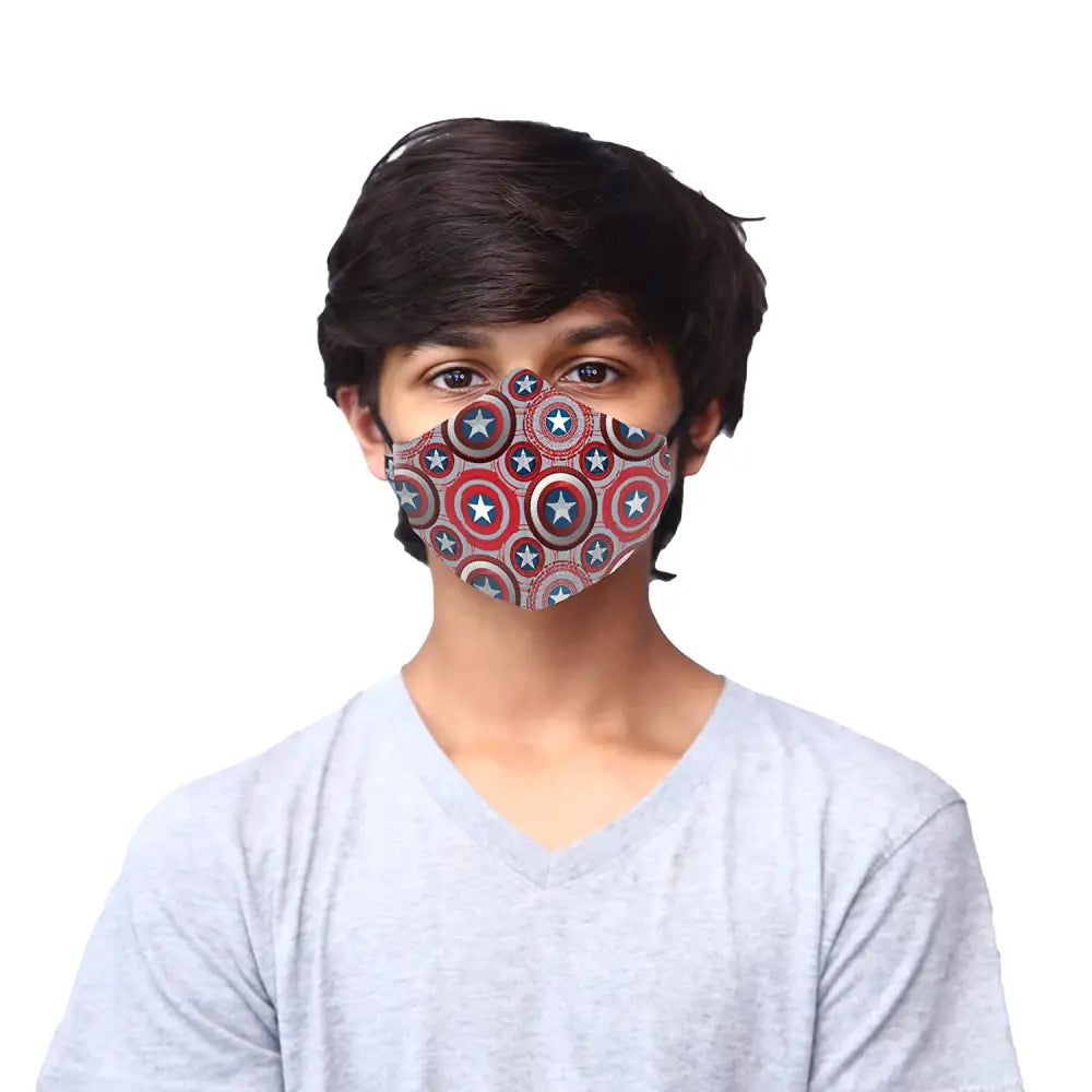 Nirvana Disney N95 - FFP2 Anti Pollution Mask for Kids & Adults Pack of 2-Bright Shields and Gaurdians