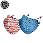 Nirvana Disney N95 - FFP2 Anti Pollution Mask for Kids & Adults Pack of 2-Genie and 101 Dalmatians