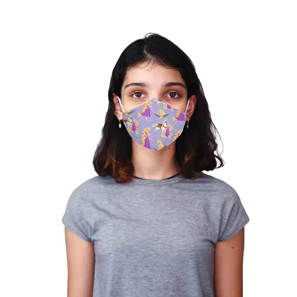 Nirvana Disney N95 - FFP2 Anti Pollution Mask for Kids & Adults Pack of 2-Tangled and Rapunzel