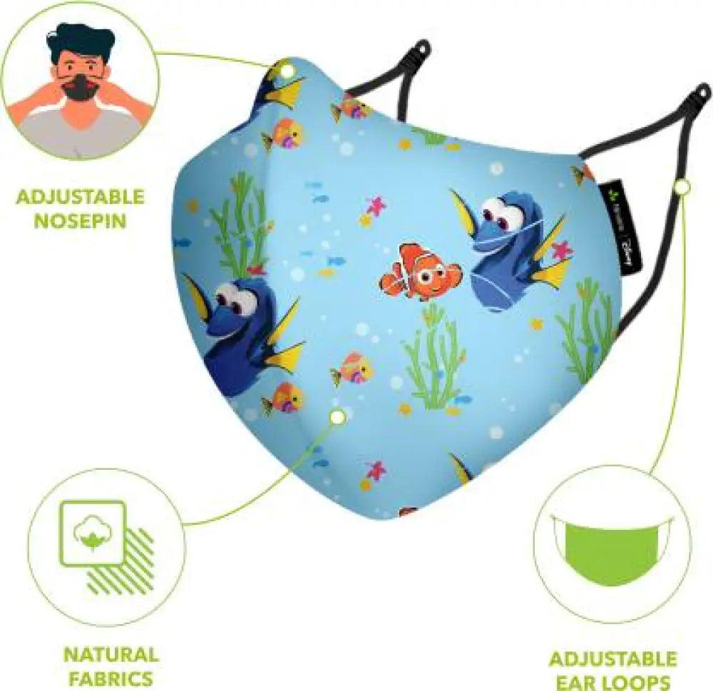 Nirvana Disney N95 - FFP2 Anti Pollution Mask for Kids & Adults Pack of 2-Tangled and Rapunzel