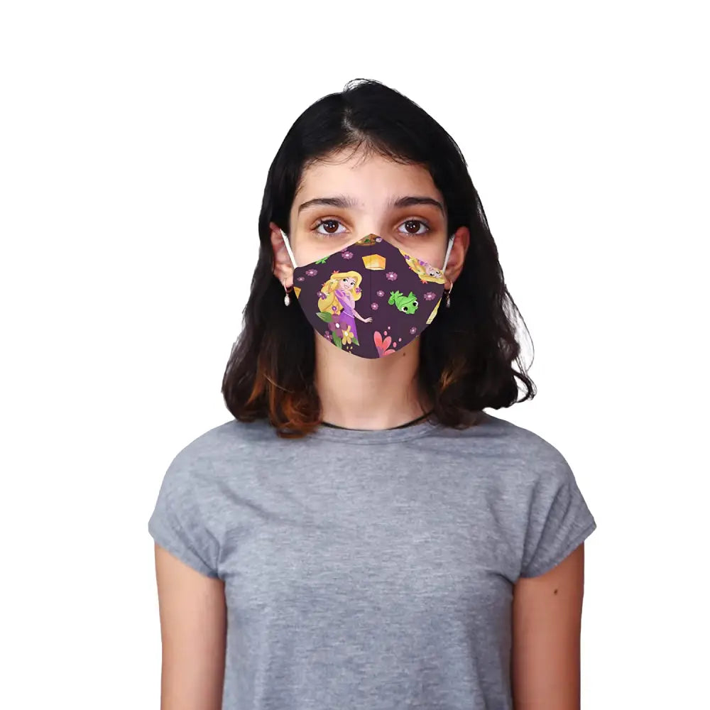 Nirvana Disney N95 - FFP2 Anti Pollution Mask for Kids & Adults Pack of 2-Tangled and Rapunzel