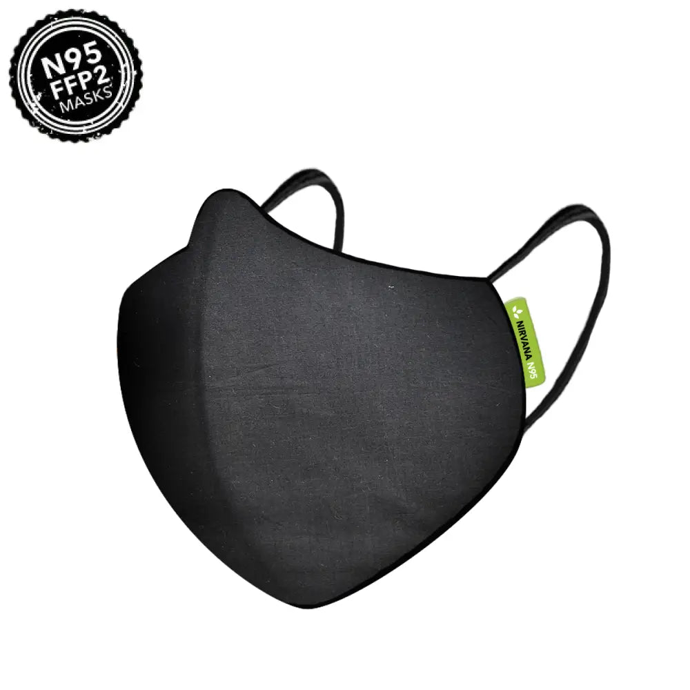 Nirvana N95 - FFP2 Anti Pollution Mask - Black Mask