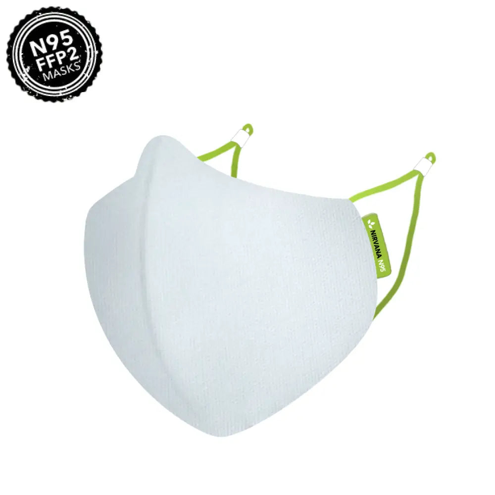 Nirvana N95 - FFP2 Anti Pollution Mask - White Mask