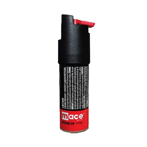 Mace Pepper Spray Twist Lock Self Defense Pepper Spray | Shoots Pepper Spray Up to 10ft Range | Protection & Safety Pepper Spray for Men & Women (Black)