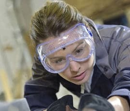 gas resistant goggles