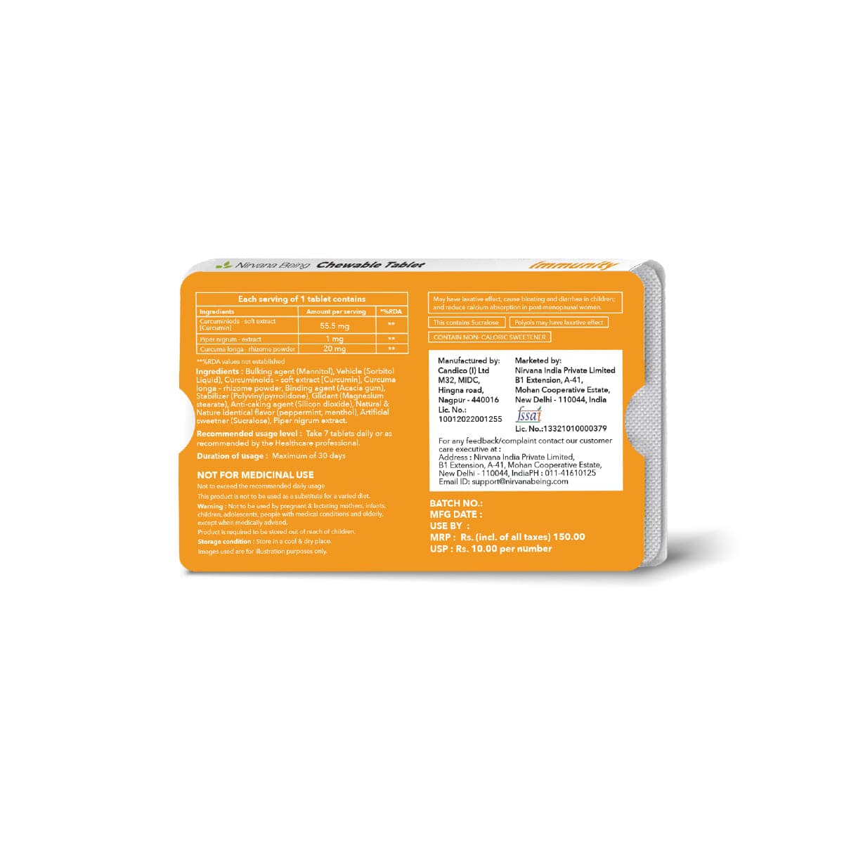 Immunity Sugar Free Health Supplement