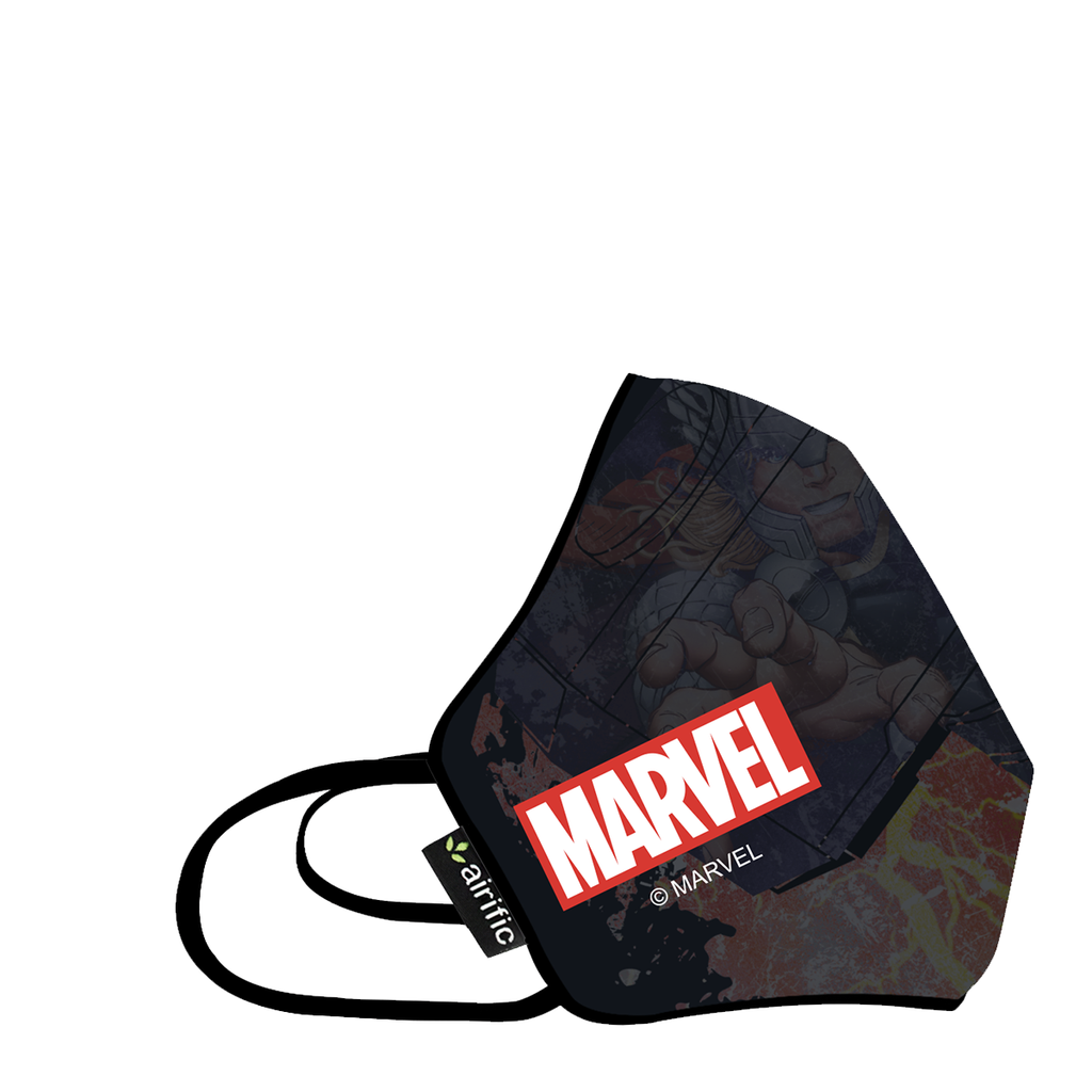 Airific Marvel Washable and Reusable Mask | Anti Pollution Mask-Thor Hammer