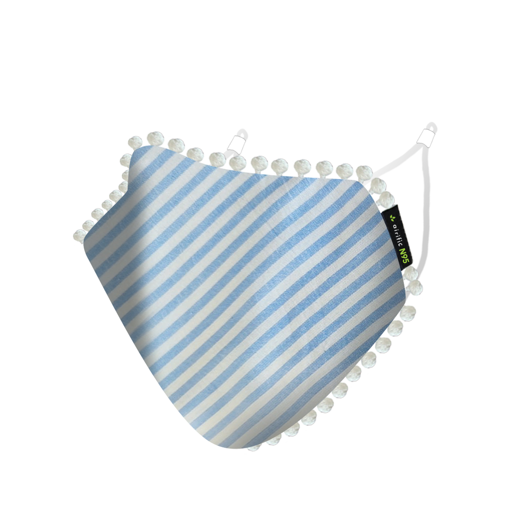 Airific 2.0 Washable and Reusable Mask | Anti Pollution Mask-Blue Stripes