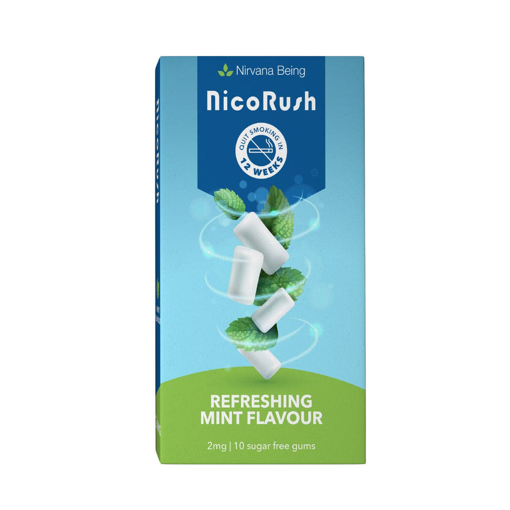 NicoRush Sugar Free Mint Flavour Gum (2mg) | 10 Gums each pack
